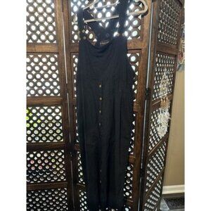 el huarache Black Linen Dress Medium
